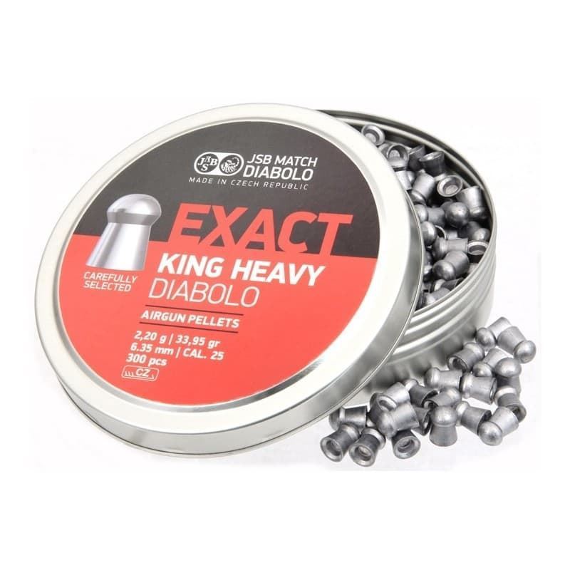 Balines JSB EXACT KING HEAVY  MKII 6,35mm 25,39g. (Lata 300) - Imagen 2