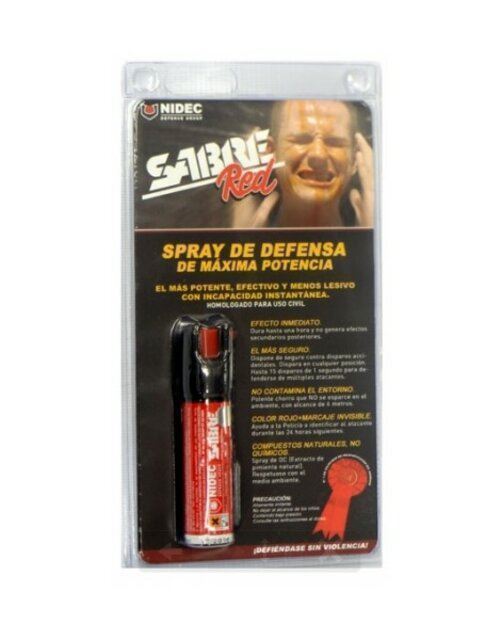 SPRAY DE DEFENSA SABRE RED - Spray de pimienta.